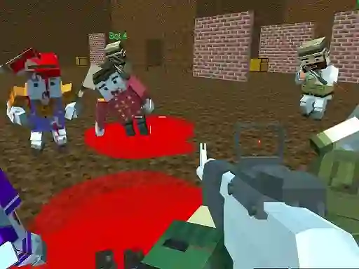 Leikur Blocky Warfare The Aweper Zombie á netinu