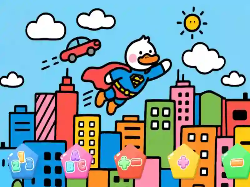 Leikur Color By Code Super Duck á netinu