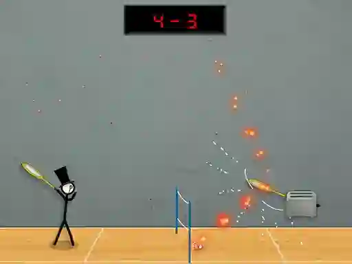 Leikur Stick Figure Badminton 3 á netinu