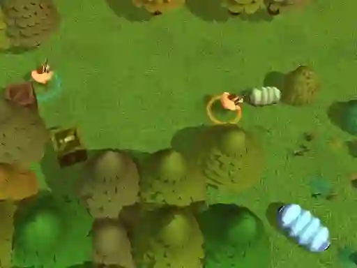 Leikur Worms Combat Coop á netinu