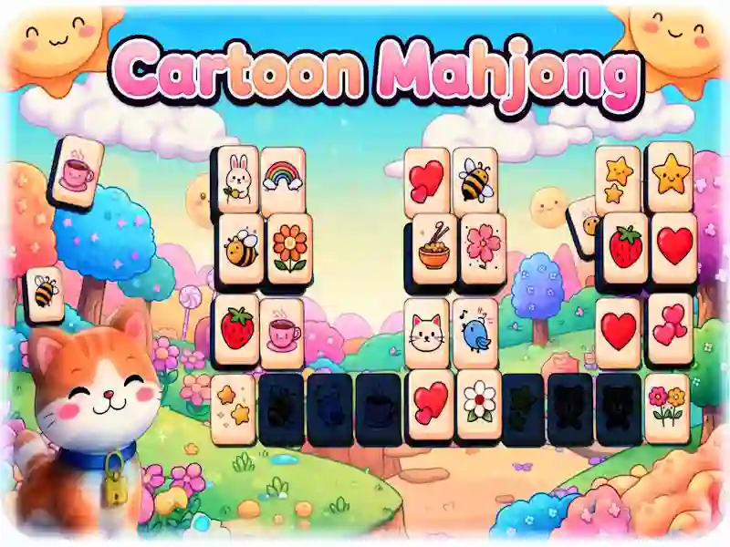 Leikur Cartoon Mahjong á netinu