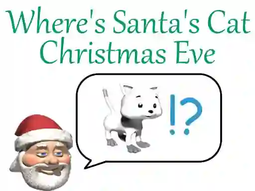 Leikur Where's Santa's Cat Christmas Eve á netinu