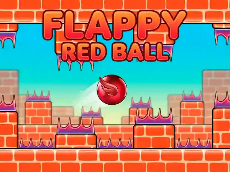Leikur Flappy red ball á netinu