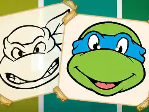 Leikur Ninja Turtles Coloring Book á netinu
