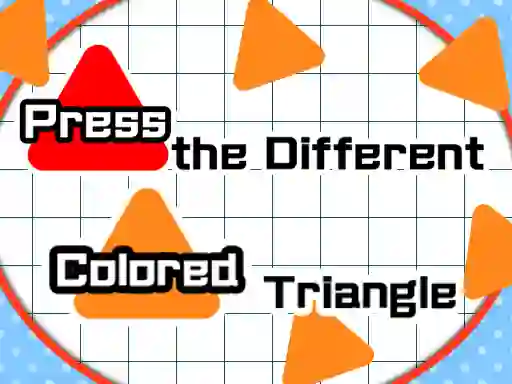 Leikur Press The Different Colored Triangle á netinu