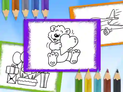Leikur Cartoon Coloring Book á netinu