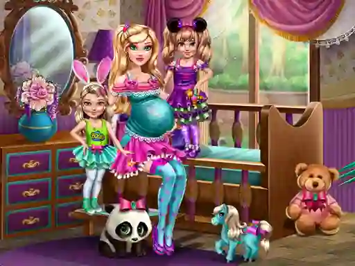 Leikur Barbie With Twins á netinu