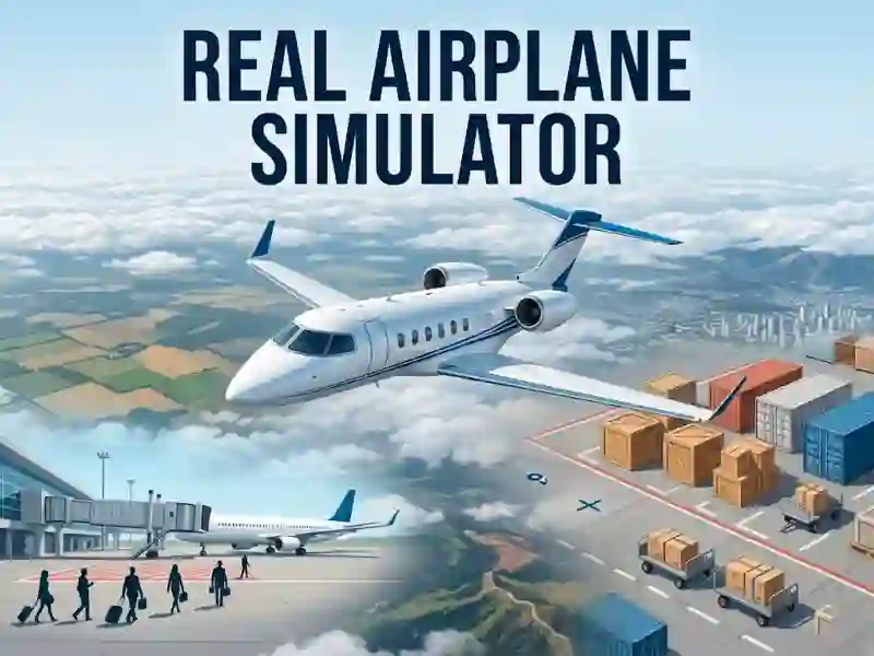 Leikur Real Airplane Simulator á netinu