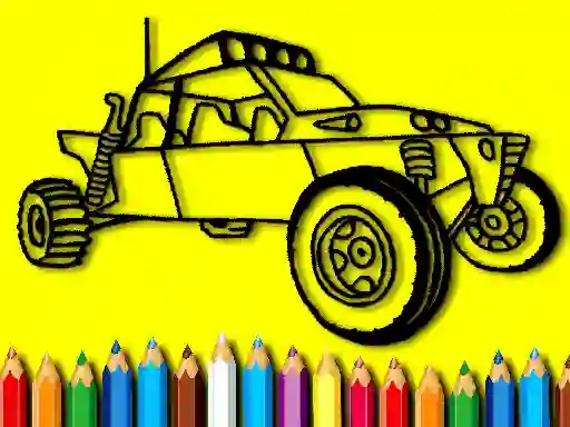 Leikur Back To School: Rally Car Coloring Book á netinu