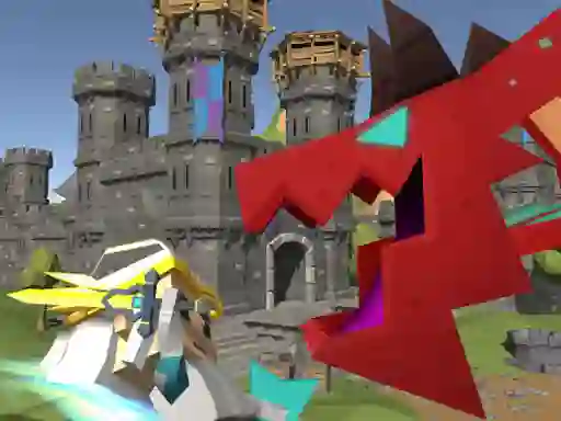 Leikur Blocky Fantasy Battle Simulator á netinu