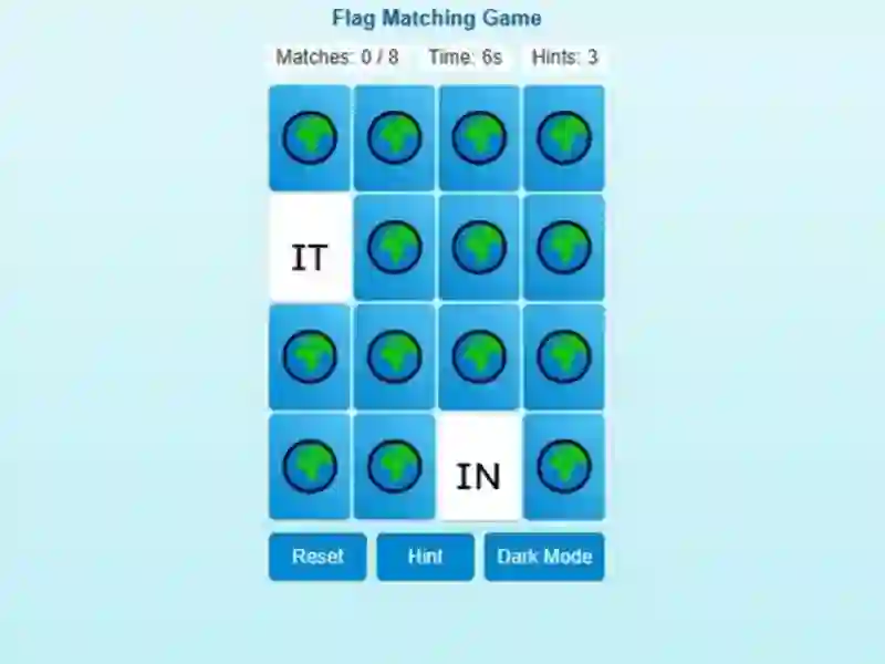 Leikur Memory Match Flag Edition á netinu