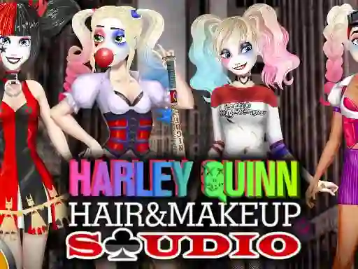 Leikur Harley Quinn Hair and Makeup Studio á netinu
