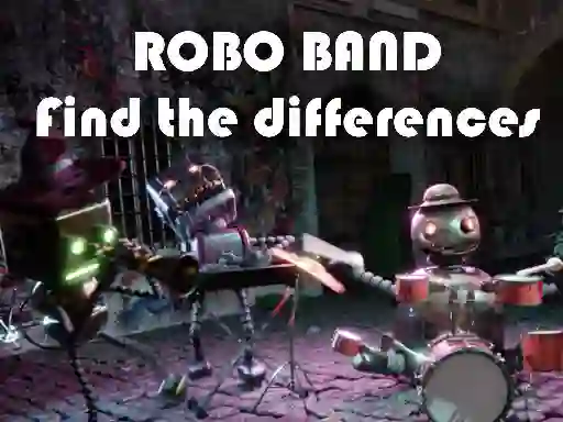 Leikur Robot Band - Find the Differences á netinu