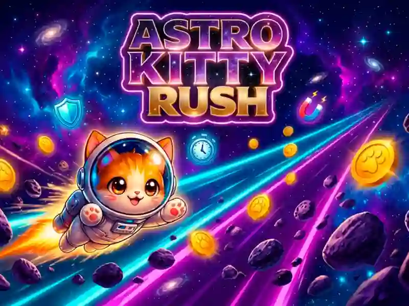 Leikur Astro Kitty Rush á netinu