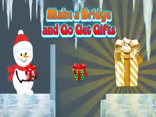 Leikur Make a Bridge and Go Get Gifts á netinu