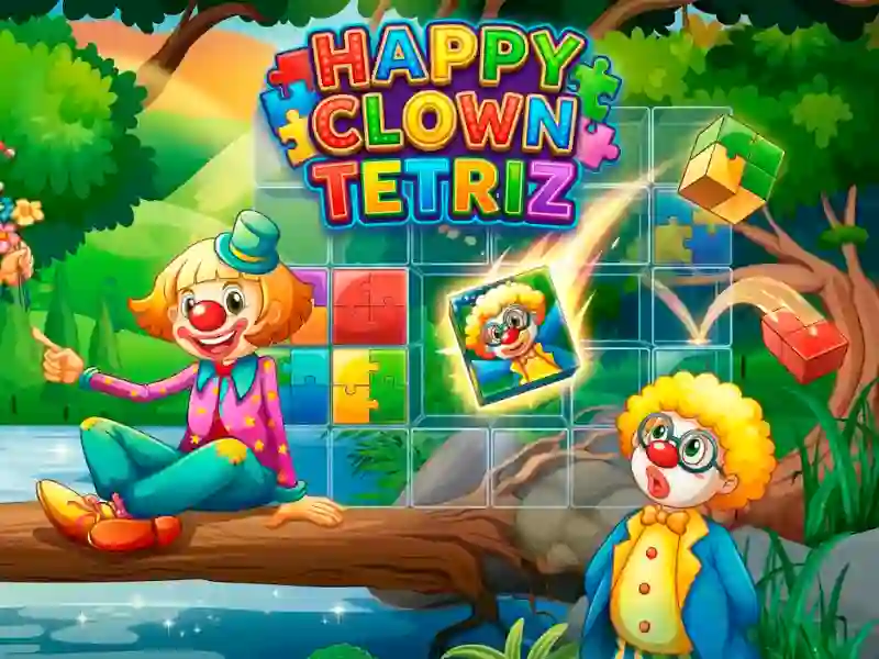 Leikur Happy Clown Tetriz á netinu