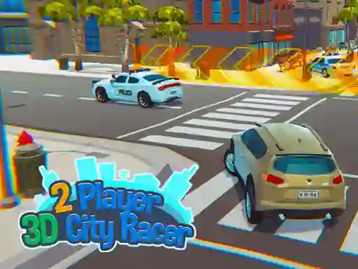Leikur 2 Player 3D City Racer á netinu