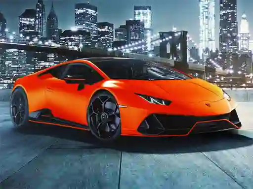 Leikur Lamborghini Huracan Evo Puzzle á netinu