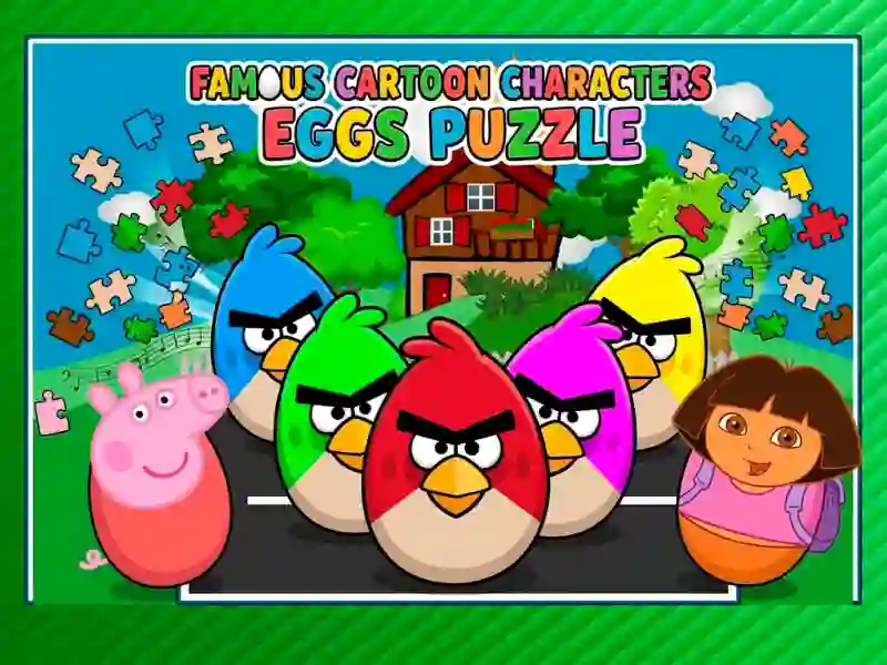 Leikur Famous Cartoon Characters Eggs á netinu