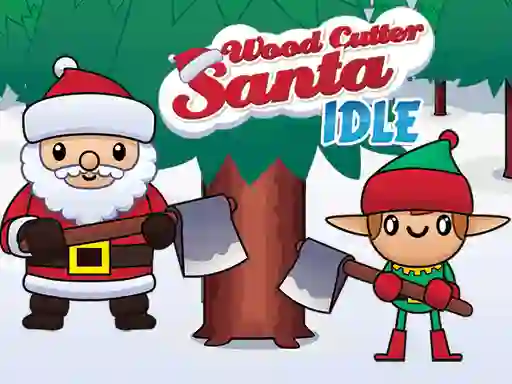 Leikur Wood Cutter Santa Idle á netinu