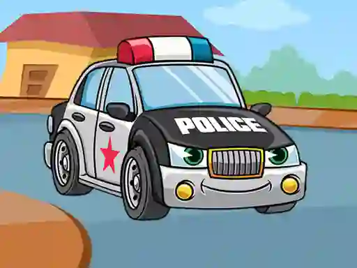 Leikur Police Cars Jigsaw á netinu