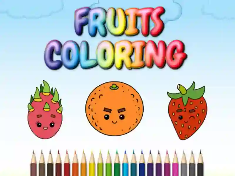 Leikur FRUITS COLORING á netinu