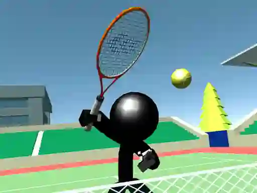 Leikur Stickman Tennis 3D á netinu