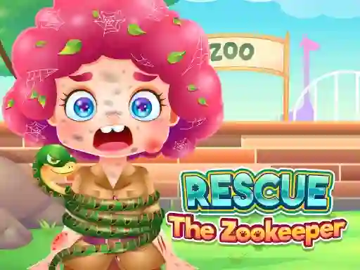 Leikur Funny Rescue Zookeeper á netinu