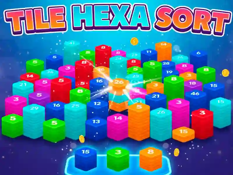 Leikur Tile Hexa Sort á netinu