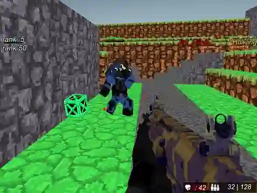 Leikur Blocky Wars Advanced Combat Swat Multiplayer á netinu