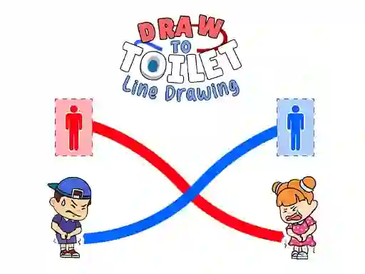 Leikur Draw To Toilet Line Drawing á netinu