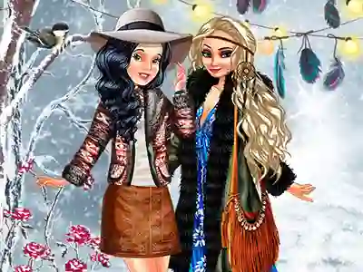 Leikur Boho Winter With Princess á netinu