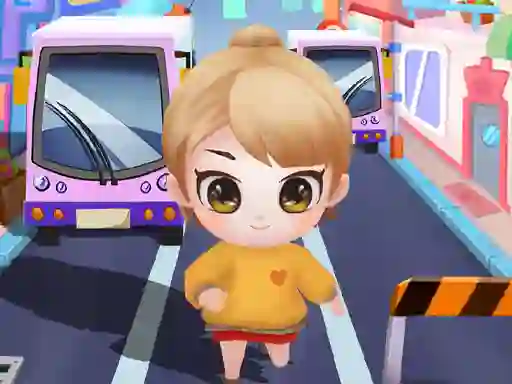Leikur Angry Chibi Run á netinu