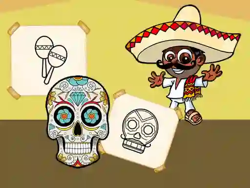 Leikur Crazy Mexican Coloring á netinu