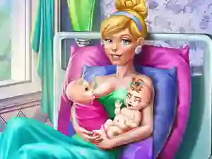 Leikur Cinderella Twins Birth á netinu
