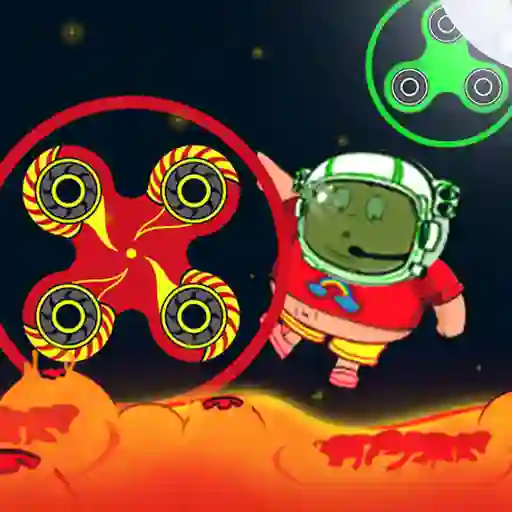 Leikur Spinner Astro the Floor is Lava á netinu