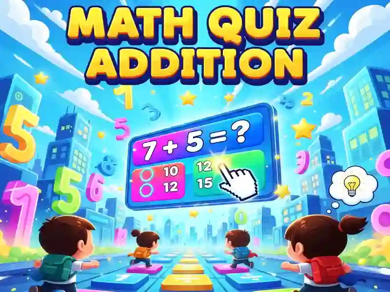 Leikur Math Quiz Addition á netinu