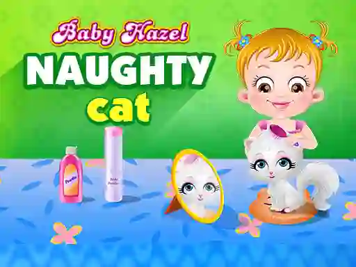 Leikur Baby Hazel - naughty cat á netinu
