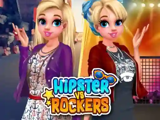 Leikur Hipsters vs Rockers á netinu