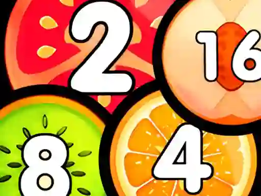 Leikur Merge Balls Shooter 2048 Connect Fruits á netinu