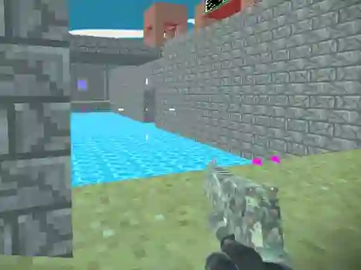 Leikur Pixel Combat Fortress á netinu