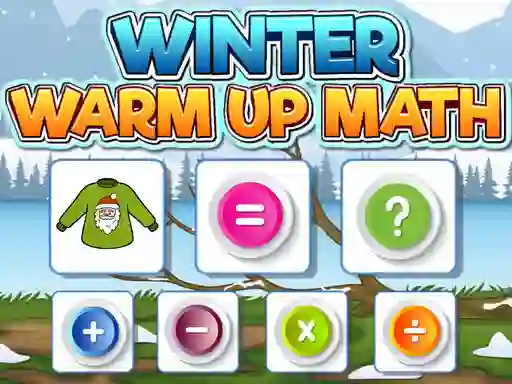 Leikur Winter Warm Up Math á netinu
