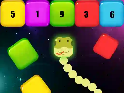 Leikur Snake Blocks and Numbers á netinu