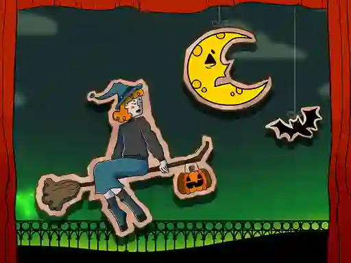 Leikur Halloween Witch Fly á netinu