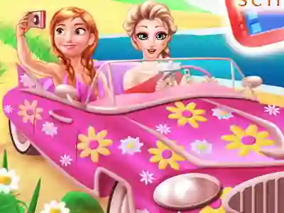 Leikur Princesses Road Trip Fun á netinu