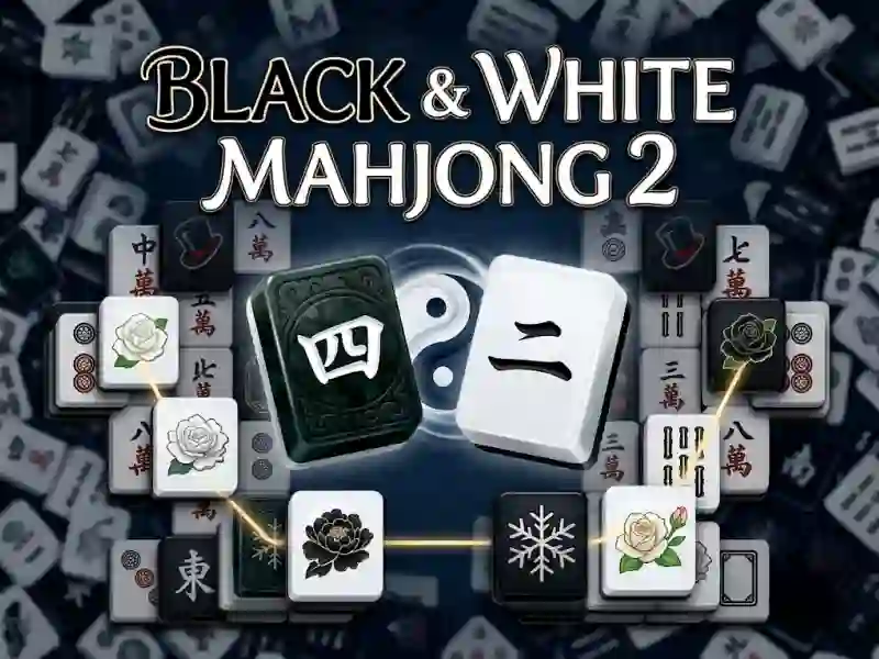 Leikur Black & White Mahjong 2 á netinu