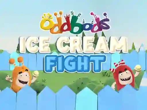 Leikur Oddbods Ice Cream Fight á netinu