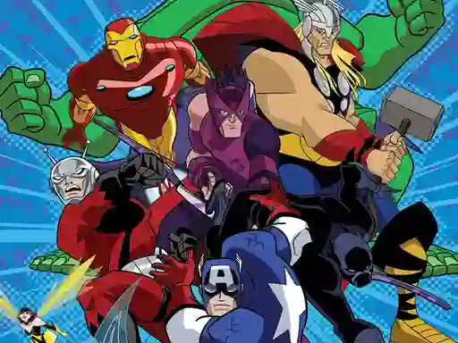 Leikur Avengers Coloring á netinu