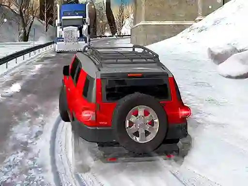 Leikur Heavy Jeep Winter Driving á netinu