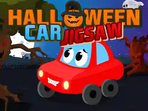 Leikur Halloween Car Jigsaw á netinu
